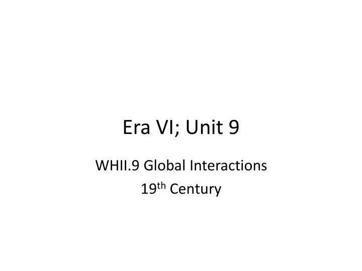 era vi unit 9