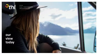 our  view  today  goes  on  forever  Disclaimer This presentation contains forward-looking