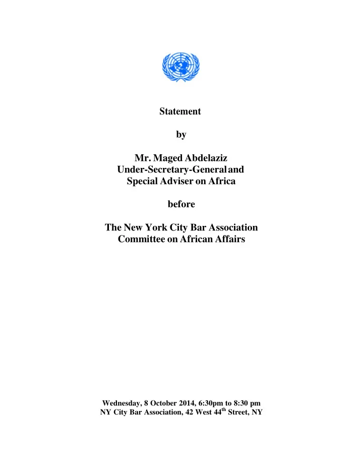 wednesday 8 october 2014 6 30pm to 8 30 pm ny city bar