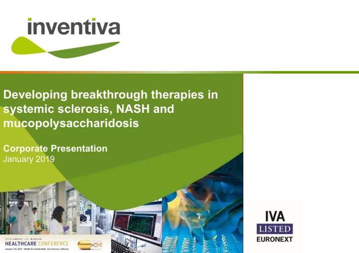 developing breakthrough therapies in systemic sclerosis