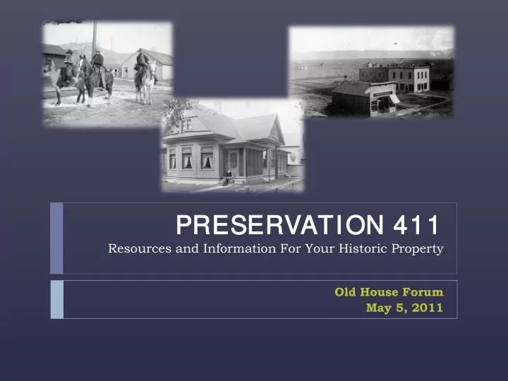 pr prese servation 411