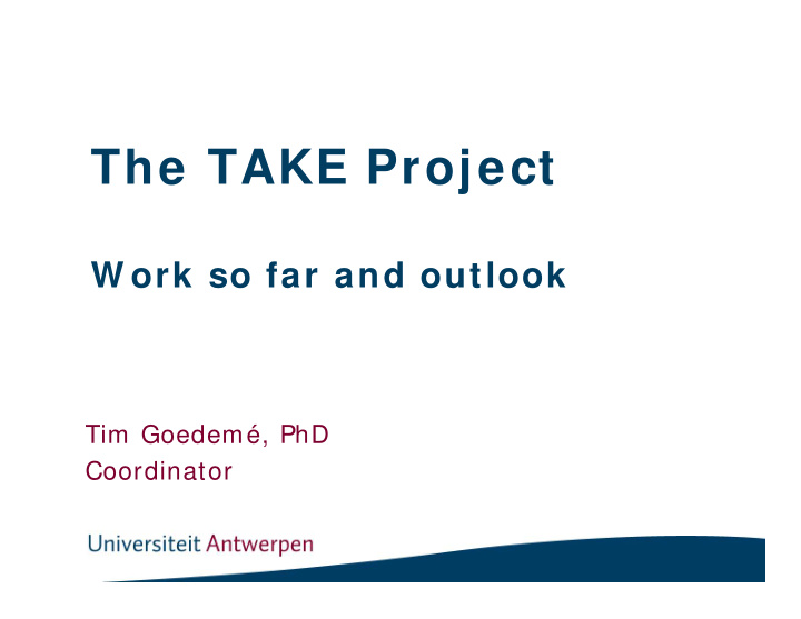 the take project