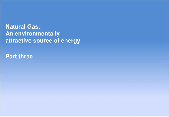 an environmentally