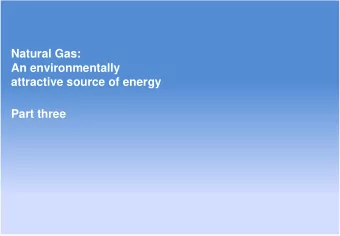An environmentally  attractive source of energy  Part three  Protection of aquifers  Tertiary to