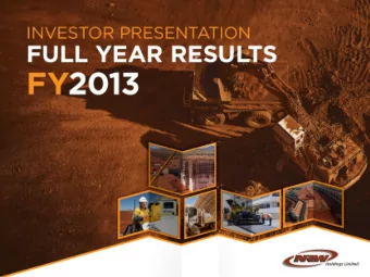 DISCLAIMER AND IMPORTANT NOTICE  Information,  including forecast financial information in this