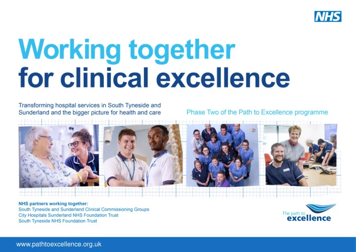 pathtoexcellence org uk a reminder of our case for change