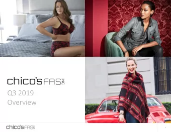 Q3 2019  Overview  1  Forward-Looking Language  SAFE HARBOR STATEMENT UNDER THE PRIVATE SECURITIES