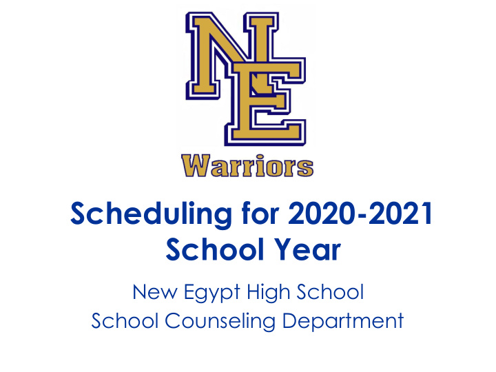 scheduling for 2020 2021 school year