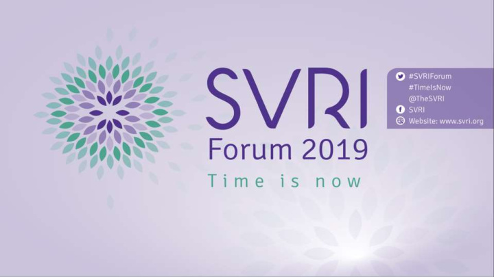 timeisnow svriforum2019