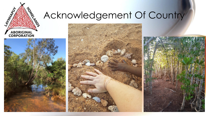 acknowledgement of country health care homes