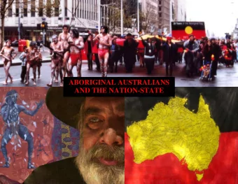 ABORIGINAL AUSTRALIANS  AND THE NATION-STATE  INTRODUCTION  Urban Aboriginals led national