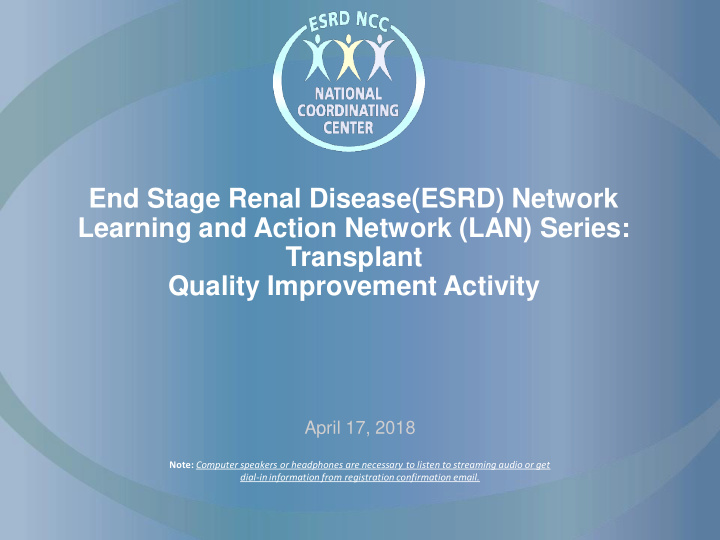 end stage renal disease esrd network