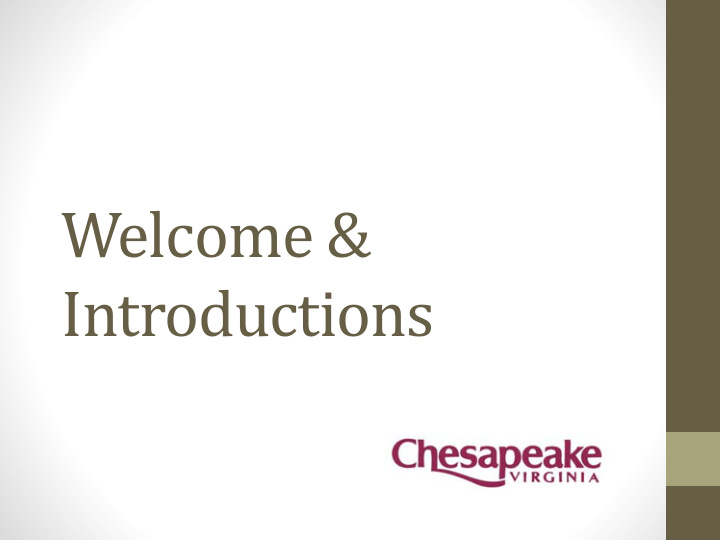 welcome introductions this meeting will address