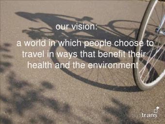 Active Travel  delivering  government priorities Programme for Government OFMDFM Active