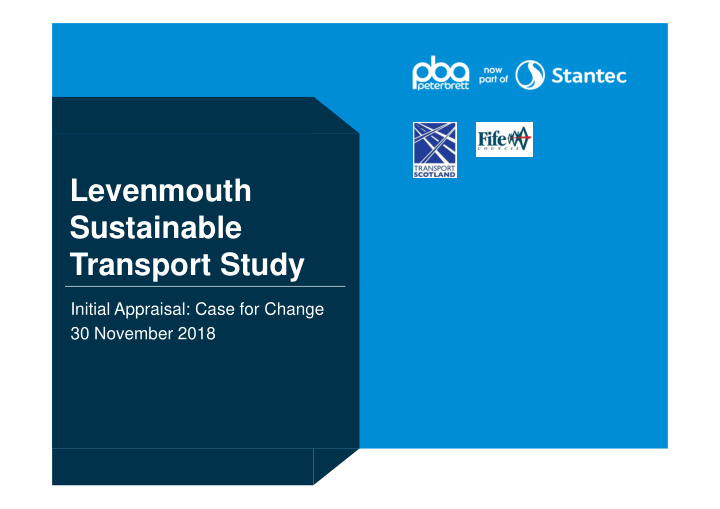 levenmouth sustainable transport study