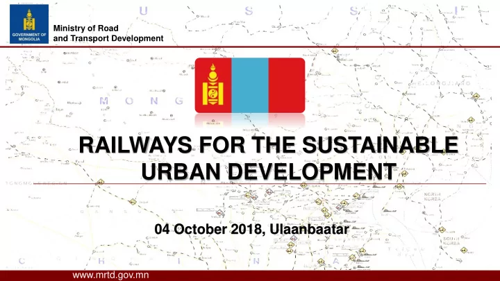 railways for the sustainable