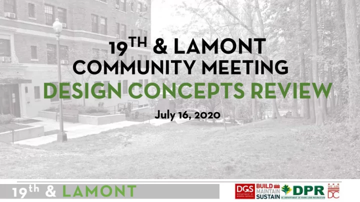 agenda 2 help plan the future of dc s parks and recreation