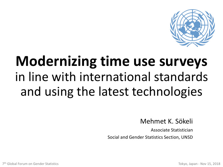 modernizing time use surveys