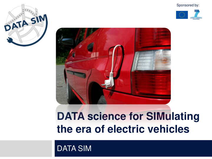 data science for simulating the era of electric vehicles