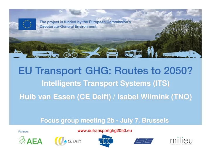 intelligents transport systems its transport systems its