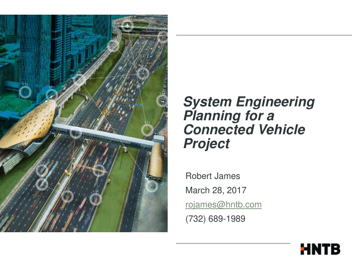 system engineering planning for a connected vehicle