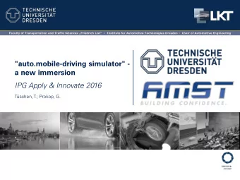 &quot;auto.mobile-driving simulator&quot; -  a new immersion  IPG Apply &amp; Innovate 2016