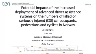 Pot  otentia  ial i  l impacts of  of th  the i  e incr  creased  deploymen  ent of advanced  ced d