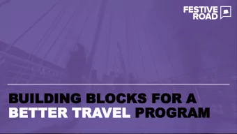 BETTER TRA  BETTER TRAVEL  VEL PR  PROGRAM  OGRAM  FESTIVE R  FESTIVE ROAD  AD    We help