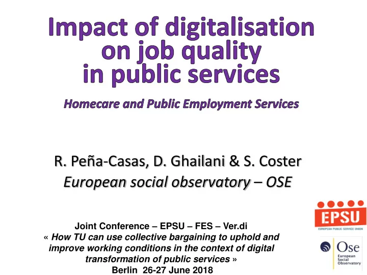 r pe a casas d ghailani s coster european social
