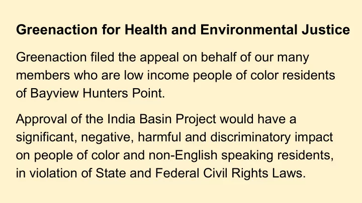 greenaction for health and environmental justice