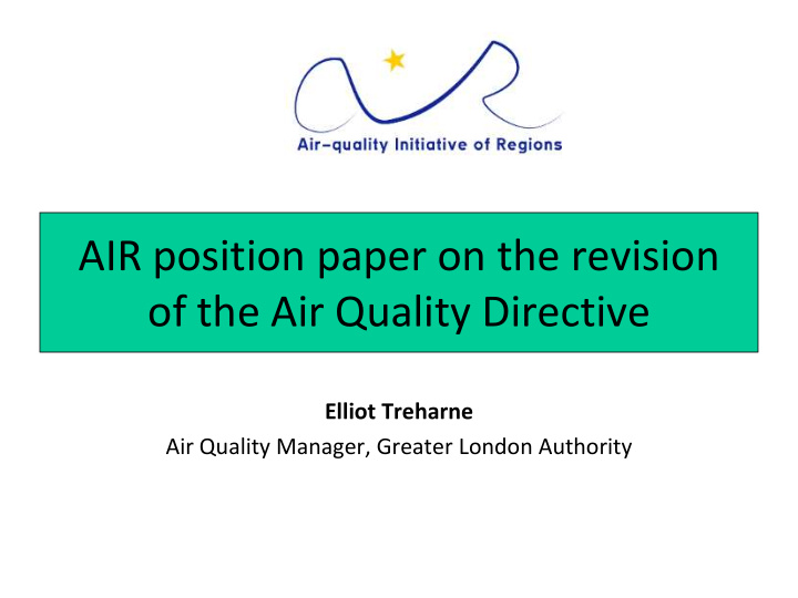of the air quality directive