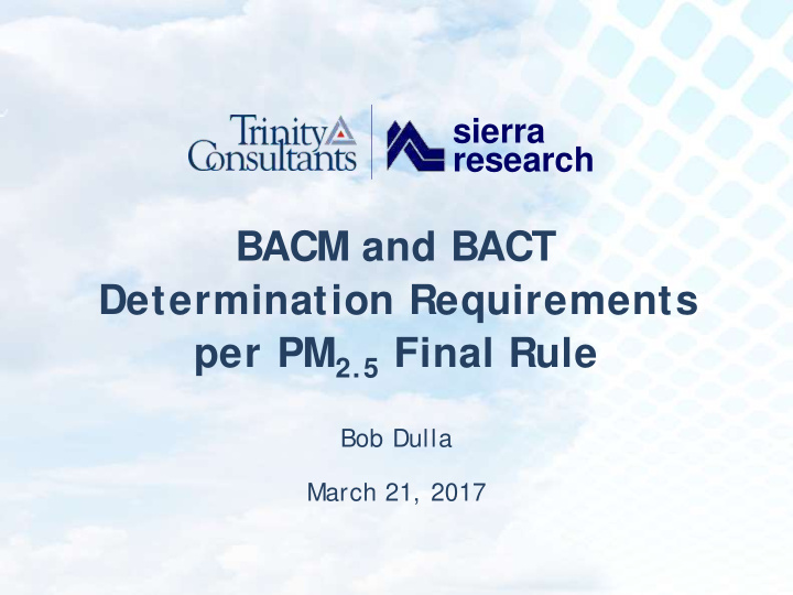 bacm and bact