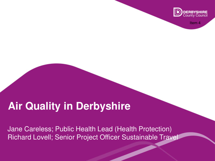 air quality in derbyshire