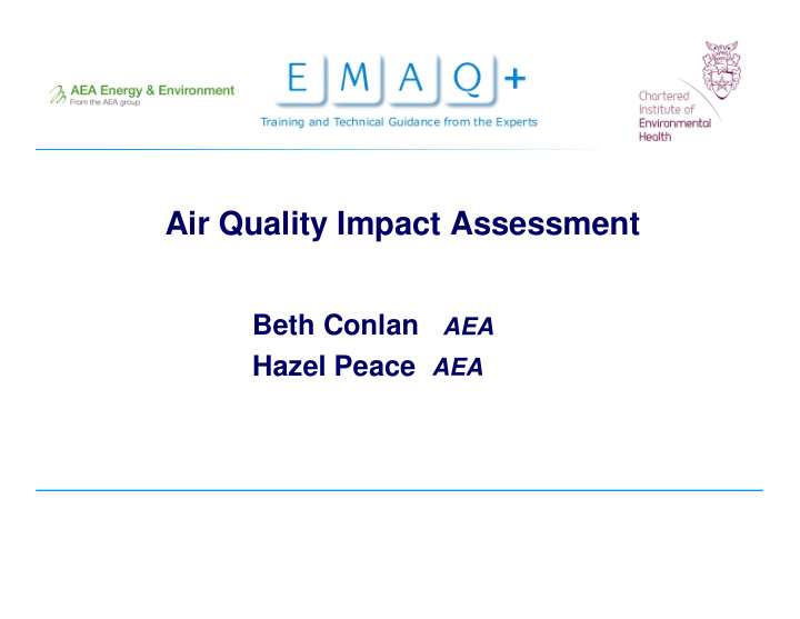 air quality impact assessment