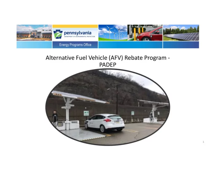 alternative fuel vehicle afv rebate program padep