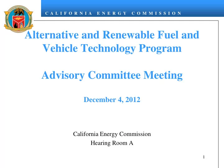 alternative and renewable fuel and vehicle technology
