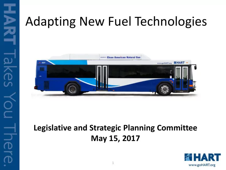 adapting new fuel technologies