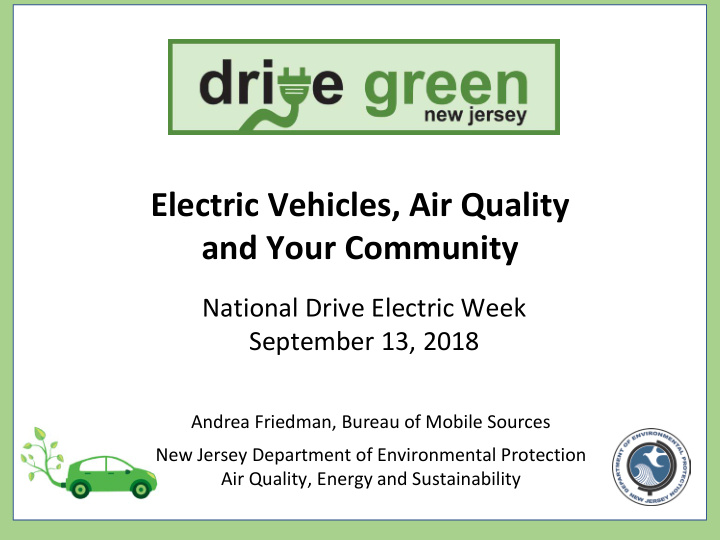 electric vehicles air quality and your community