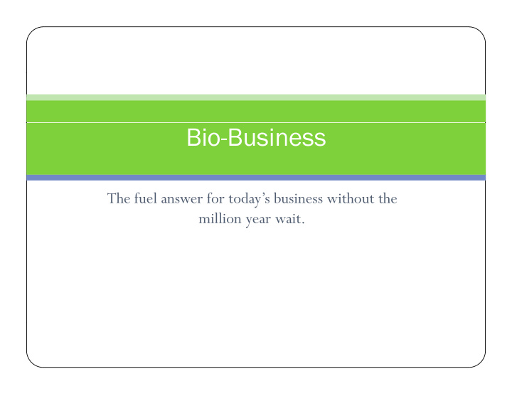 bio business