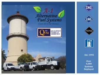 Deployed  TOPICS ILL COVER  Who is A-1 Alternative Fuel Systems?  What is CNG?  Basic