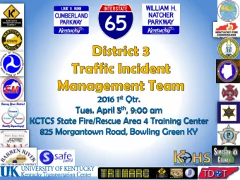 825 Morgantown Road, Bowling Green KY Agenda  Dec. 1, 2015  Welcome / Introductions