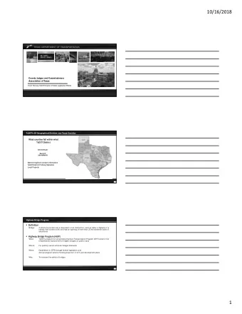 10/16/2018  County Judges and Commissioners  Association of Texas  Trent Thomas  Thomas, TxDO