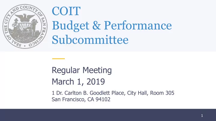 budget performance