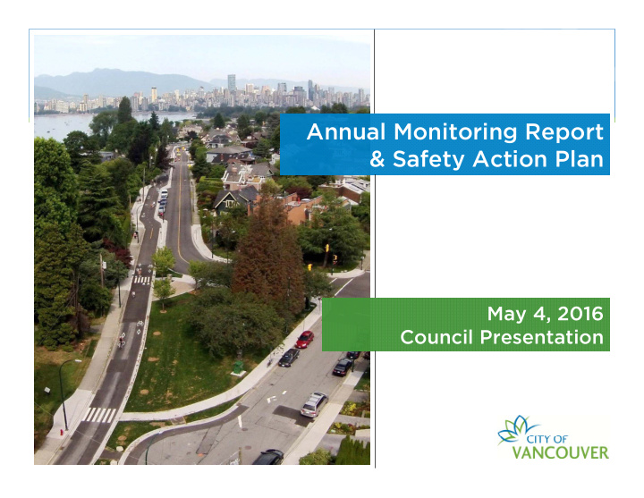 annual monitoring report safety action plan