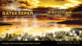 Disclaimer On Forward Looking Statements  This presentation contains forward-looking