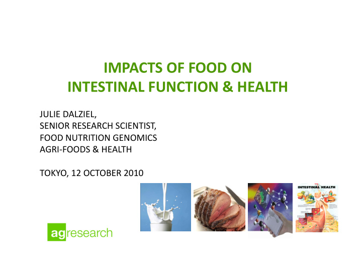 impacts of food on intestinal function amp health