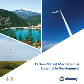 Carbon Market Mechanism &amp;  Sustainable Development  AGENDA 1- Introductjon to Carbon Markets 2-