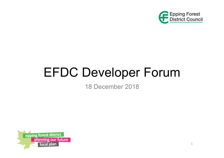 efdc developer forum