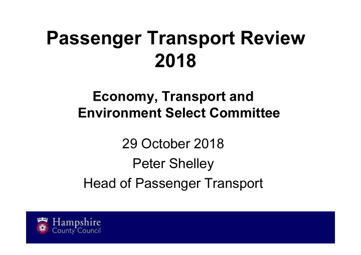 passenger transport review 2018