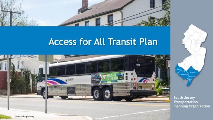 south jersey transportation planning organization south